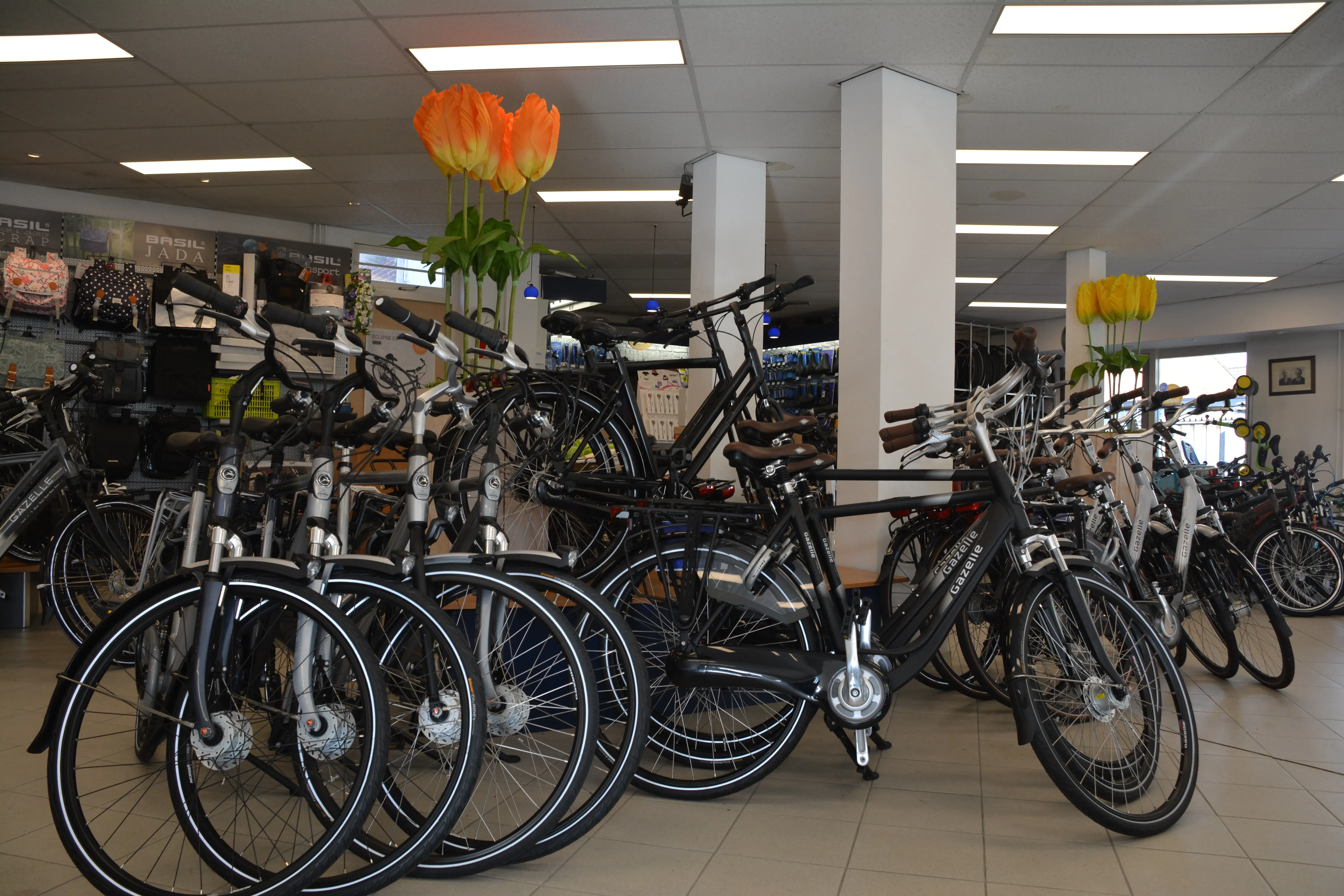 Impressie Gazelle fietsen in winkel